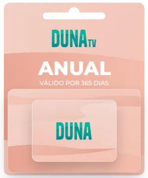 Imagem ilustrativa do cartão anual do DUNA TV 30 dias por R$189,90